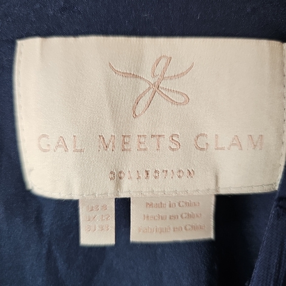 Gal Meets Glam Retro Andrea A-Line V Neck Sheer Balloon Sleeves Swiss Dot Dress - Picture 9 of 14